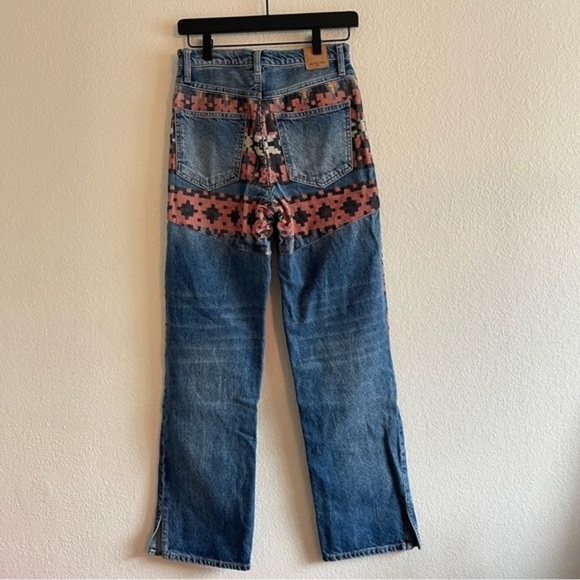 Free People We the Free Free People Rocky Mountain Straight Leg Puddle Jeans - Picture 3 of 13